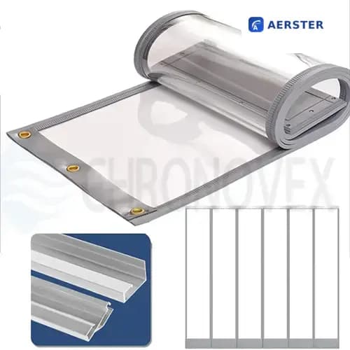 AERSTER SLIDE Magnetic PVC Door
